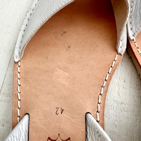 PONS Avarca Classic Leather Sandals in Metallic Bone, Off White - 42/ U.S. 12 - Picture 6 of 11